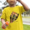 camiseta infantil conceito prisma kid menino lapis floral
