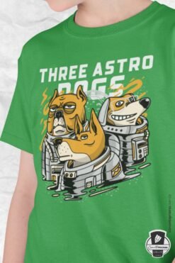 camiseta infantil conceito prisma manga curta astros dogs 2
