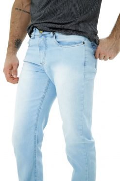 calça jeans slim megaflex com elastano garcez jeans azul claro