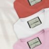 kit 3 camisetas infantil conceito prisma lapis bordado melancia branco rosa