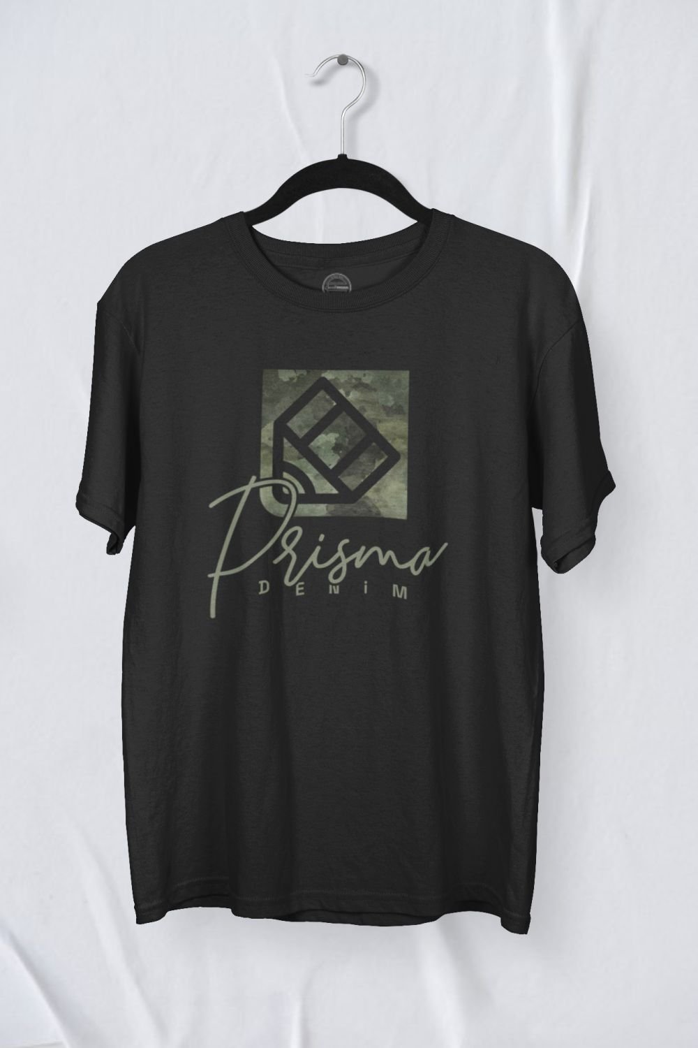 camiseta prisma denim menswear new logo preta