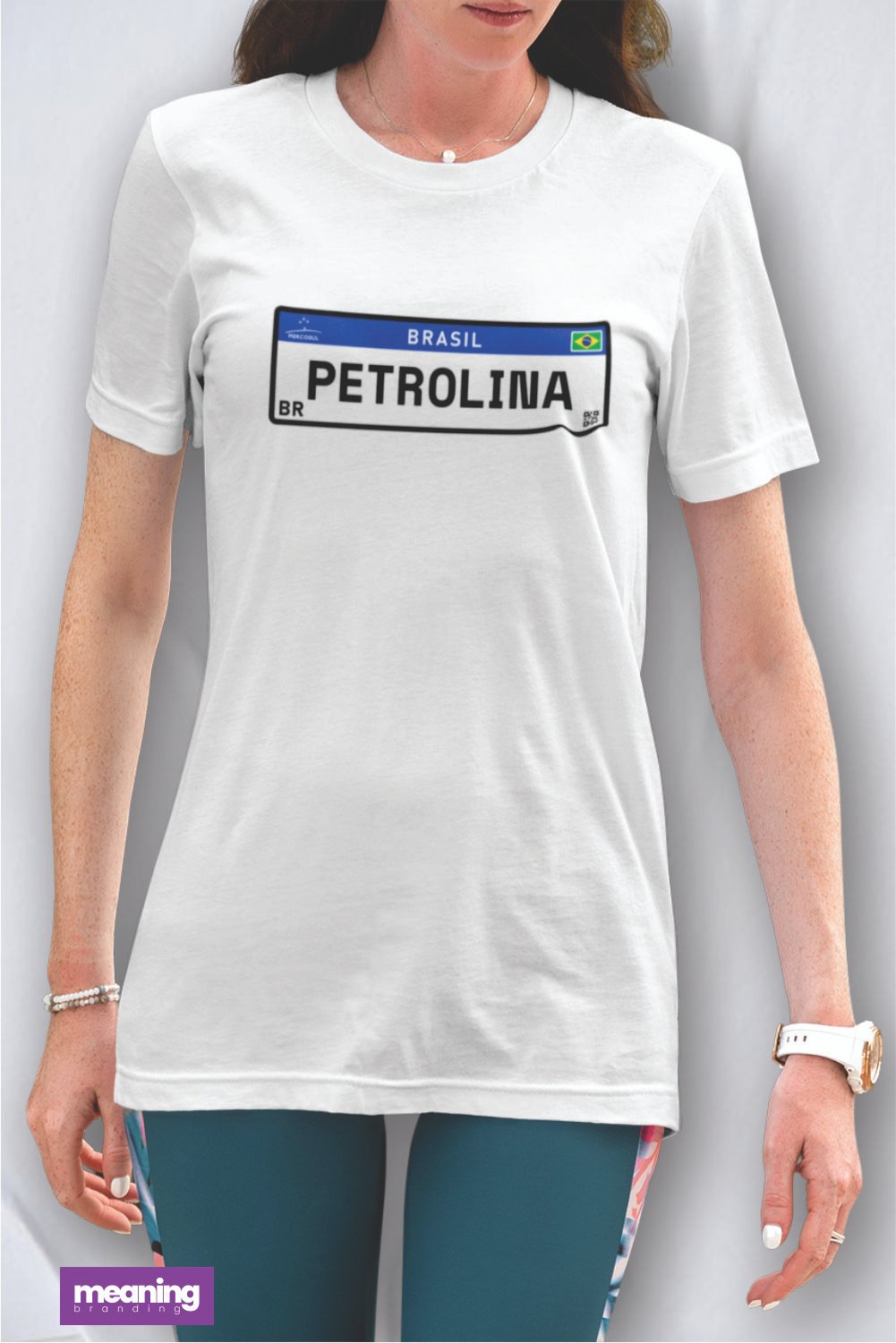 camiseta feminina personalizada placa de carro petrolina - 1.1